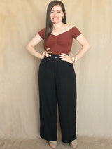 POLO RIB ESCOTE CORAZÓN CON PLIEGUES