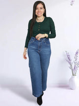 PANTALÓN SEMI PALAZO JEAN PETIT