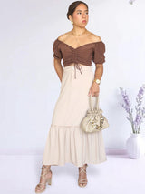 BLUSA CON REGULADOR MANGA CORTA