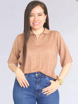 POLO TEJIDO CUELLO CAMISERO