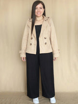 ABRIGO CORTO HEBILLAS CON POLAR