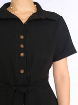 MAXIVESTIDO CAMISERO CON PINZAS