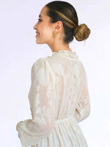 MAXIVESTIDO FULL BOBOS CREMOSO