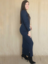 MAXIVESTIDO RIB ESCOTE CORAZÓN