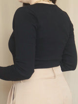 POLO RIB BOTONES EN BUSTO