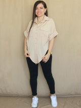 CAMISA OVERSIZE CON LAZOS