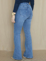 PANTALÓN FLARE JEAN CELESTE