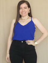 BLUSA TIRAS CUELLO V