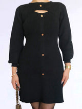 VESTIDO CORTO BOTONES CORTE A IMPORTADO
