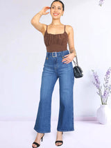 PANTALÓN WIDE LEG JEAN PETIT CORREA KALESSY