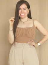 TOP TIRAS BUSTO RECOGIDO