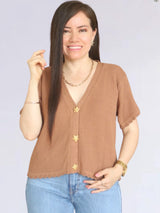 CARDIGAN TEJIDO ESTRELLA