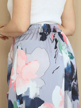 MAXIFALDA VUELOS PEQUEÑOS ESTAMPADA