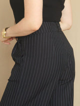 PANTALÓN PALAZO SASTRE RAYAS