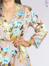 MAXIVESTIDO 2 TIEMPOS ESTAMPADO NUDE