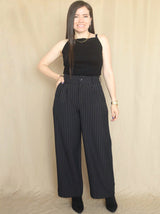 PANTALÓN PALAZO SASTRE RAYAS