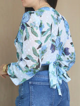 BLUSA LAZO ESTAMPADA