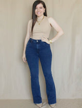 PANTALÓN FLARE JEAN AZUL