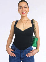 TOP CORSET CON COPAS