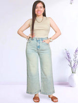 PANTALÓN SEMI PALAZO JEAN PETIT