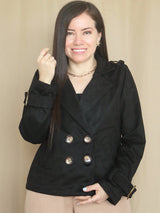 ABRIGO CORTO HEBILLAS CON POLAR