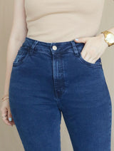 PANTALÓN FLARE JEAN AZUL