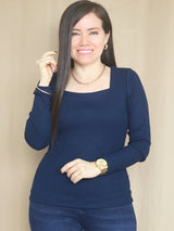 POLO RIB ESCOTE CUADRADO