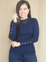 POLO RIB BÁSICO BOTONES