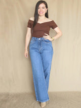 POLO RIB OFF SHOULDER ESCOTE V