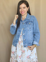 CASACA DENIM CELESTE