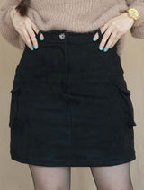 FALDA SHORT CARGO NEGRO