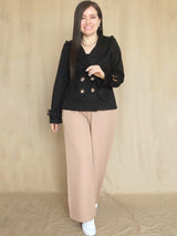 ABRIGO CORTO HEBILLAS CON POLAR