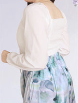 MAXIFALDA VUELOS PEQUEÑOS ESTAMPADO GRIS