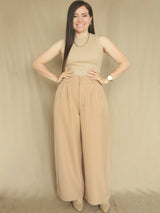 PANTALÓN PALAZO SASTRE RAYAS