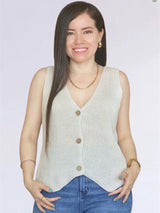 SWEATER CHALECO TEJIDO