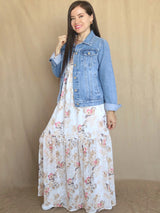 CASACA DENIM CELESTE
