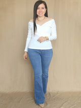 POLO RIB ESCOTE CRUZADO