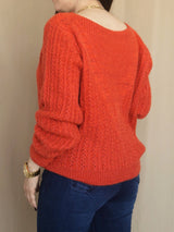 SWEATER CUELLO V TRENZAS