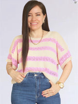 POLO TEJIDO CON FRANJAS