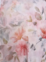 MAXIVESTIDO FULL BOBOS DOBLE PRETINA FLORES ROSAS