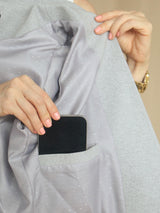 ABRIGO BLAZER CROP PAÑO