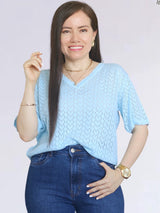 POLO TEJIDO CUELLO V