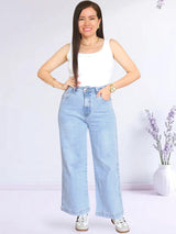 PANTALÓN SEMI PALAZO JEAN PETIT
