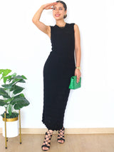 MAXIVESTIDO TEJIDO ONDAS