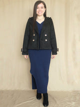 ABRIGO CORTO HEBILLAS CON POLAR