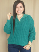 SWEATER CUELLO CAMISERO