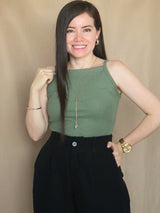 POLO RIB CUELLO RECTO ALTO