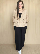 ABRIGO CORTO HEBILLAS CON POLAR