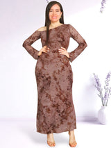 MAXIVESTIDO MESH ASIMÉTRICO