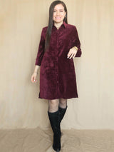 VESTIDO CORTO CAPA CAMISERO GAMUZADO